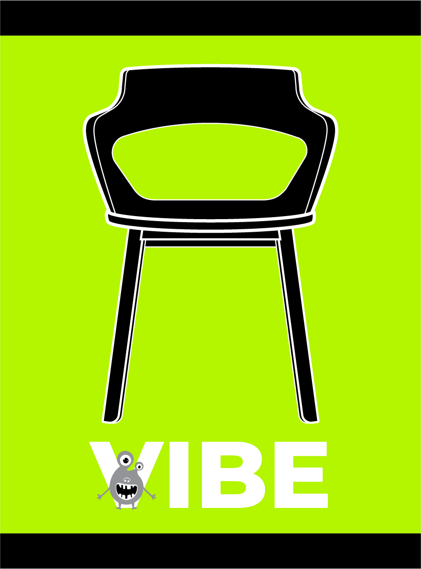 Digital illustration of Noise Monster Vibe chair